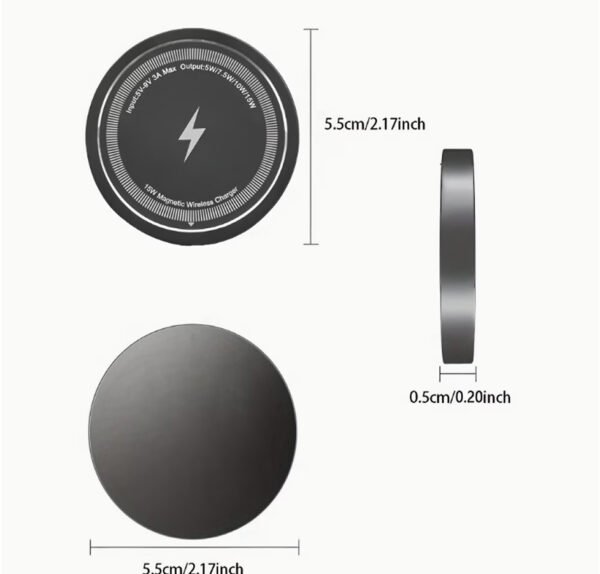 Chargeur Sans Fil Magnétique 15W – Technologie MagSafe & Induction Haute Précision pour iPhone 12 à iPhone 17 (Pro, Max, Mini)