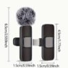 Microphone Cravate Sans Fil HITOZON – Enregistrement USB-C & Sans Fil, Audio en Un Toucher pour Smartphones, Tablettes et Ordinateurs