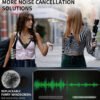 Microphone Cravate Sans Fil HITOZON – Enregistrement USB-C & Sans Fil, Audio en Un Toucher pour Smartphones, Tablettes et Ordinateurs