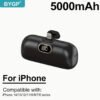 BYGP Mini Chargeur Portable 5000 mAh – Batterie Externe Ultra-Compacte de Poche