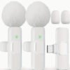 Microphone Cravate Sans Fil HITOZON – Enregistrement USB-C & Sans Fil, Audio en Un Toucher pour Smartphones, Tablettes et Ordinateurs