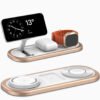 Station de Charge Sans Fil Rapide 3-en-1 15W – Chargeur Pliable pour iPhone 17/16/15, Apple Watch (Toutes Séries & Ultra) & AirPods (Pro/2/3/4)