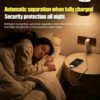 Adaptateur de Charge Rapide Intelligent 140W USB-C – Connecteur Magnétique Escamotable, Protection Anti-Surcharge avec Arrêt Automatique à 100 % pour Charge de Nuit Sécurisée