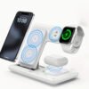 Station de Charge Sans Fil Pliable 3-en-1 – Charge Rapide pour iPhone 17/16/15, Apple Watch & AirPods – Image 3