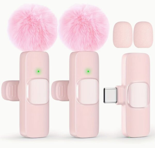 Microphone Cravate Sans Fil HITOZON – Enregistrement USB-C & Sans Fil, Audio en Un Toucher pour Smartphones, Tablettes et Ordinateurs