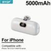 BYGP Mini Chargeur Portable 5000 mAh – Batterie Externe Ultra-Compacte de Poche