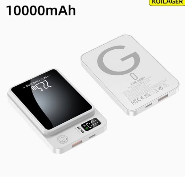 Rectangle 887 MagSafe 10 000 mAh – Charge Rapide Multi-Ports (22.5W / PD 20W), Écran LED Numérique & Batterie de Secours d'Urgence Plein Air