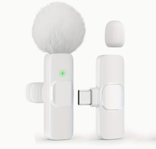 Microphone Cravate Sans Fil HITOZON – Enregistrement USB-C & Sans Fil, Audio en Un Toucher pour Smartphones, Tablettes et Ordinateurs