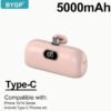 BYGP Mini Chargeur Portable 5000 mAh – Batterie Externe Ultra-Compacte de Poche