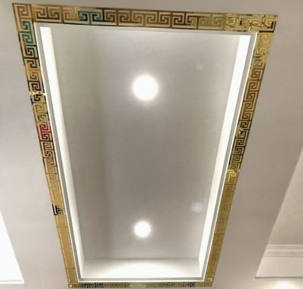 Lot de 8 Stickers Muraux versace  Miroir Acrylique Géométriques