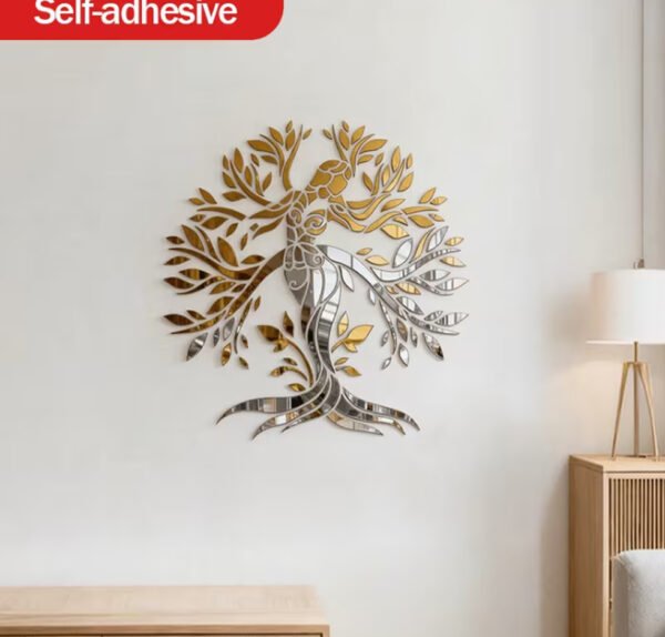 Miroir Décoratif "Arbre de Vie" en Acrylique