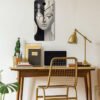 Horloge Murale Carrée en Bois (1 Pièce) – Design Abstrait Monochrome & Artistique, Mécanisme Silencieux pour Salon