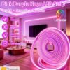 Bande Lumineuse LED Néon Rose Premium – Gaine Silicone Flexible