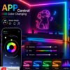 Rectangle 889 Bande Lumineuse LED Néon RGB Intelligente 30M/15M/5M avec Télécommande & Prise, 16 Millions de Couleurs et Contrôle via APP, IP67 DIY et Lumière à Minuteur Découpable pour Chambres, Décoration de Plafond