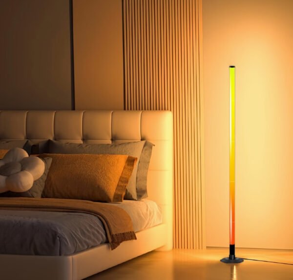Lampe de Sol d'Angle LED RGBIC Intelligente (1 Pièce) – Colonne Lumineuse Connectée
