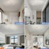 lafonnier Carré LED Moderne à Montage en Surface