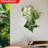 Miroir Décoratif Artistique Rose en Acrylique