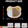 Miroir Néon LED "Ours Mignon" (Alimentation USB)