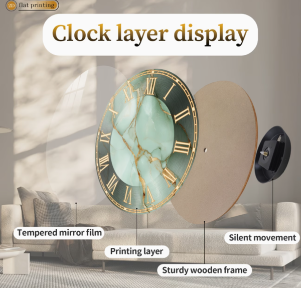 Horloge Murale Ronde en Bois Élite
