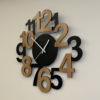 Horloge Murale Silhouette Asymétrique