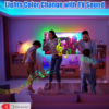 Rectangle 890 Rétroéclairage LED TV Intelligent ICRGB (Longueur : 5m / 18 pieds) – Ruban Lumineux Bluetooth Connecté via App
