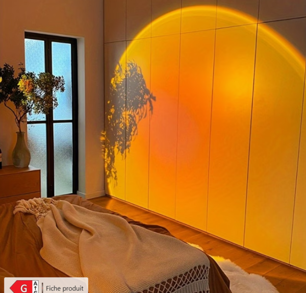 Lampe Coucher de Soleil RGB "Plein d'Ambiance" 16 Couleurs