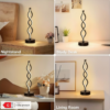 Lampe de Table et Chevet LED Moderne – Lampe Connectée USB avec Interrupteur