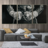 Lot de 3 Affiches d'Art Mural Moderne "Boxe" – Peintures Décoratives avec Images Artistiques Imprimées pour Chambre, Salon et Bureau (Sans Cadre)