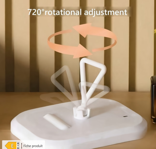 Rectangle 891 Miroir de Coiffeuse Lumineux LED – Éclairage Avant avec 3 Modes de Lumière