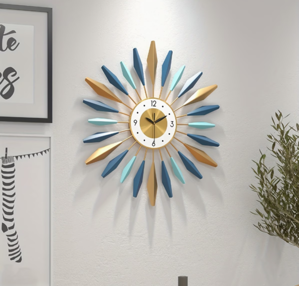 Horloge Murale Silencieuse "Pétale Contemporain