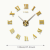 Horloge Murale Luminescente en Acrylique "Glowtick" – Chiffres Romains Vintage,