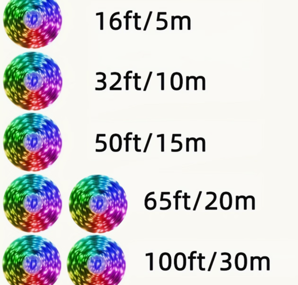 Bandeau LED RGB Intelligent (Longueur au choix : 5m ou 30m)