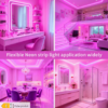 Bande Lumineuse LED Néon Rose Premium – Gaine Silicone Flexible