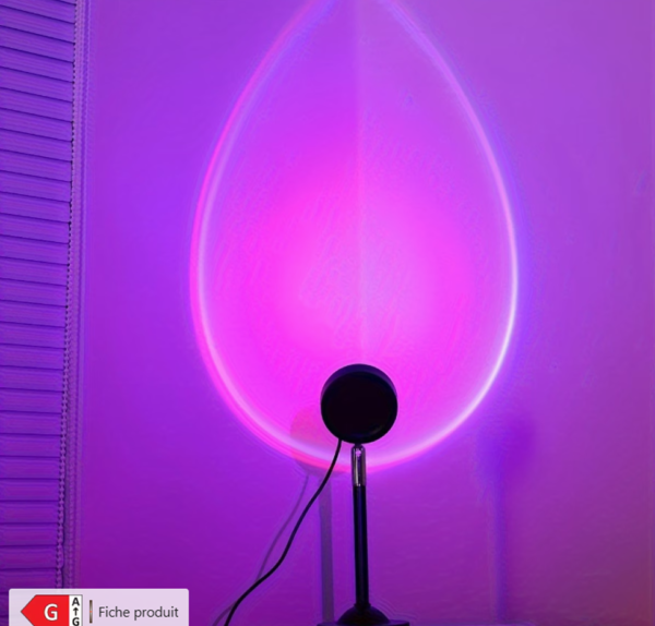 Lampe Coucher de Soleil RGB "Plein d'Ambiance" 16 Couleurs