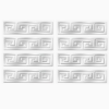 Lot de 8 Stickers Muraux versace  Miroir Acrylique Géométriques