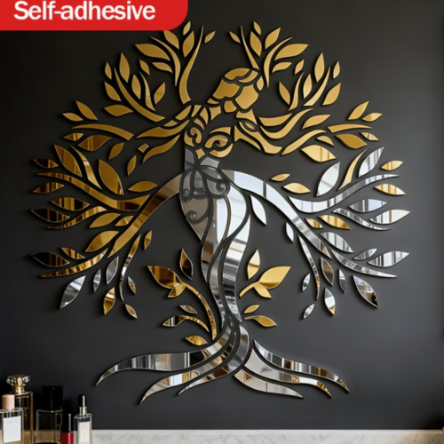 Miroir Décoratif "Arbre de Vie" en Acrylique
