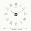 Horloge Murale Luminescente en Acrylique "Glowtick" – Chiffres Romains Vintage,