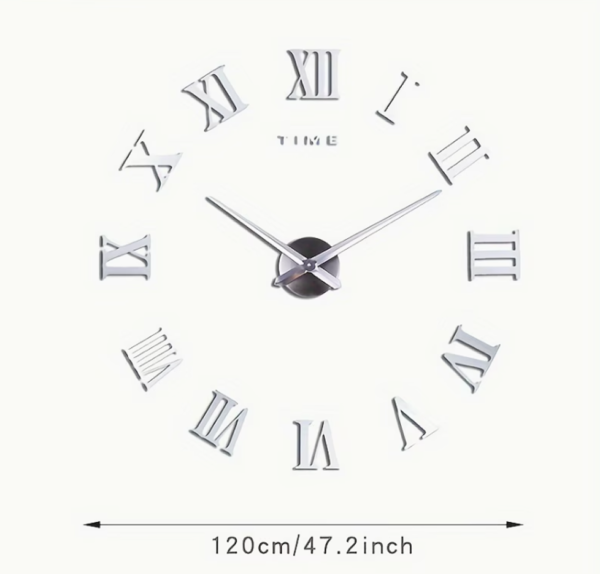 Horloge Murale Luminescente en Acrylique "Glowtick" – Chiffres Romains Vintage,