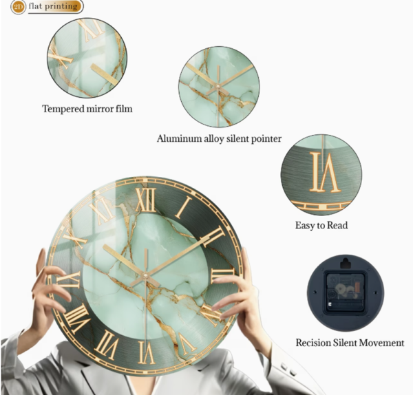 Horloge Murale Ronde en Bois Élite