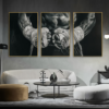 Lot de 3 Affiches d'Art Mural Moderne "Boxe" – Peintures Décoratives avec Images Artistiques Imprimées pour Chambre, Salon et Bureau (Sans Cadre)