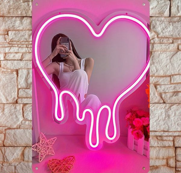 Cœur Miroir Sculpté