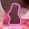 Miroir Néon LED Rose Fluo – Décoration Murale