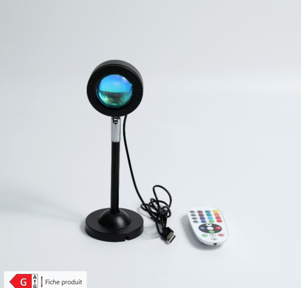 Lampe Coucher de Soleil RGB "Plein d'Ambiance" 16 Couleurs