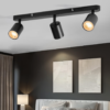 Plafonnier LED Moderne Noir (1 Pièce) – Rampe de Projecteurs de Plafond Pivotants & Orientables
