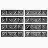 Lot de 8 Stickers Muraux versace  Miroir Acrylique Géométriques