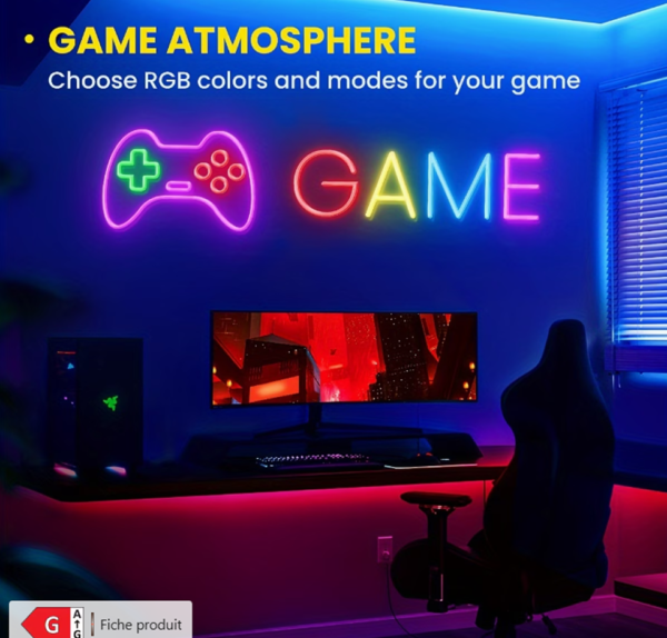 Guirlande Lumineuse LED Intelligente RGB – Forme Personnalisable
