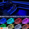 Bande Lumineuse LED Néon RGB de 3,0 Mètres pour Habitacle de Voiture