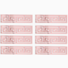 Lot de 8 Stickers Muraux versace  Miroir Acrylique Géométriques