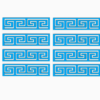 Lot de 8 Stickers Muraux versace  Miroir Acrylique Géométriques