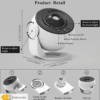 Lampe Projecteur Globe Galaxie Étoilée HD – Projecteur de Planétarium Rotatif